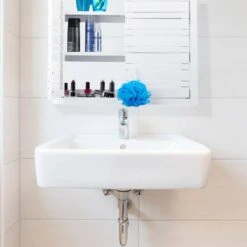Placard Mural Salle De Bain Bambou Blanc -Salle De Bain Meubles 88561ac6c85f4eb480e9b5e82264844d
