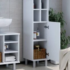 Chiffonnier Fynn Blanc 8 Compartiments -Salle De Bain Meubles 8ae43d97f03c4cdda2a055554da45aab