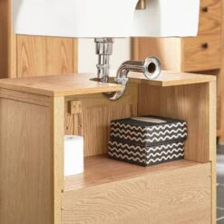 Meuble Sous Lavabo Naturel BZR98-N -Salle De Bain Meubles 8f10c2d5e16c4d1fa7eb65081ee8b19b