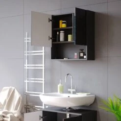 Armoire De Toilette Irma Blanc Brillant -Salle De Bain Meubles 94c3198b951a4d2382882e7f575bb11a