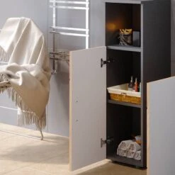 Chiffonnier Irma Anthracite Brillant -Salle De Bain Meubles 9ea9c517235a46bd95c8d0d75a189f97