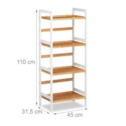 Etagère De Bain En Bambou Blanche -Salle De Bain Meubles 9f9c8ae2bc1c4447a10f10a85a3262d8