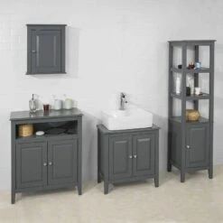 Meuble Colonne Salle De Bain FRG205-W -Salle De Bain Meubles a6bd9da083ce4d1e9aa28a5e7109fbb0