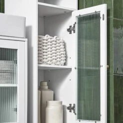 Colonne De Salle De Bain BZR118-W -Salle De Bain Meubles a8e0e86d2b6a470e9f42bcf67e091655