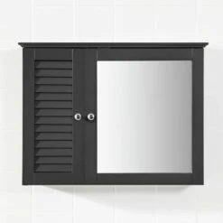 Armoire Haut Avec Miroir BZR55-DG -Salle De Bain Meubles a8ee37395938472a98b924f145b39ef9
