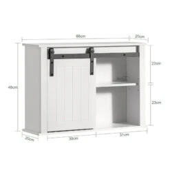 Armoire Murale BZR71-W -Salle De Bain Meubles b160ad1c08c44453bb53796212b0e488