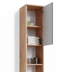 Armoire Haute Fynn -Salle De Bain Meubles b3eaa4869b1745508a6a127d7a7e4d33