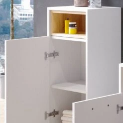 Chiffonnier Beatrice Antthracite/chêne -Salle De Bain Meubles b8832eda8d7d4e4daf4a32d2c01855ee