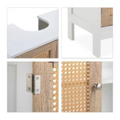 Meuble Sous Lavabo Portes Effet Rotin -Salle De Bain Meubles b8f67c9b7400403ab2050eb168622c0d