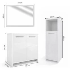 Lot De Salle De Bain Kiko Lot De 3 -Salle De Bain Meubles b9ac7ac927b24e9d97aec180add49fd5