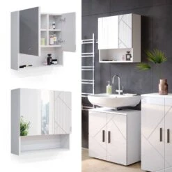 Armoire De Toilette Irma Blanc Brillant -Salle De Bain Meubles ba1f6a317c28435183e5c3731b3ee7ae
