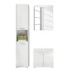 Salle De Bain Amanda IV (3 éléments) -Salle De Bain Meubles badezimmerset madie iv 3 teilig hochglanz weiss weiss 5094712
