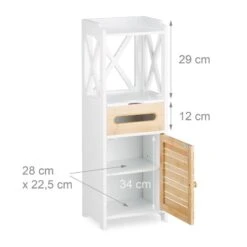 Petite Armoire étagère 5 Niveaux -Salle De Bain Meubles bc43a848cb184d3584cdf1041bafa552