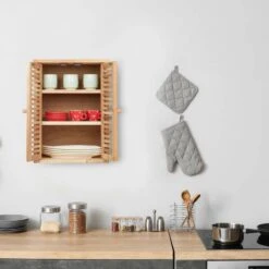 Petit Placard Mural En Bois De Noyer -Salle De Bain Meubles c1ba097bc05a43a6be8198dc93b970ba