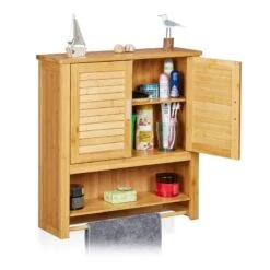 Armoire Salle De Bain LAMELL Bambou -Salle De Bain Meubles c50ff8314e7a406aabb925a64253e70a
