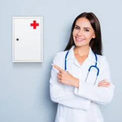 Armoire à Pharmacie Verrouillable -Salle De Bain Meubles c6c14ee797f04b10abcbd3d5f7708bee