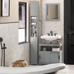 Meuble Colonne Salle De Bain BZR34-W -Salle De Bain Meubles c8e726b1422f44ba8b9e607f3185e6ae