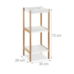 Étagère De Salle De Bain à 3 Rangements -Salle De Bain Meubles c9b4e38224f04cfdad2a367b54a230e9