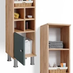 Chiffonnier Dle Fynn Goldcraft/vert -Salle De Bain Meubles cd92159f368b4701ba9210e9cbaaa6b1