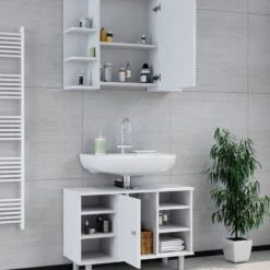 Salle De Bains Fynn Blanc (2 éléments) -Salle De Bain Meubles da73cbf149e74b0997a2dc228998d950