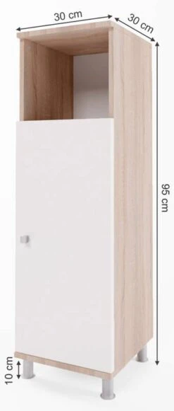 Chiffonnier Fynn Sonoma/blanc -Salle De Bain Meubles dd6168bbbf6e4d38a571441a6b98878c.cropped 303 30 398 937.processed