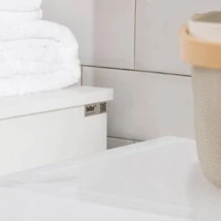 Armoire à Linge BZR66-W -Salle De Bain Meubles e42c2cb87321446495fbba841c404b7f