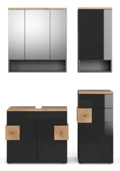 Salle De Bains Eden Anthracite (4 élém.)