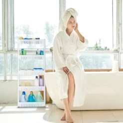 Étagère De Cuisine à Roulettes 5 Niveaux -Salle De Bain Meubles e99864a59d5349fdae4b64857dc4d375