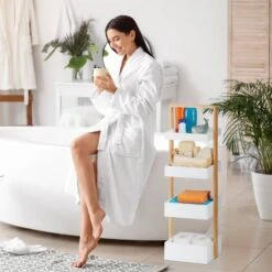 Etagère De Salle De Bain 4 Supports -Salle De Bain Meubles f15badf5f2b94711a481b65c8175ea53