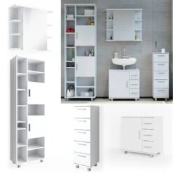 Salle De Bain Ilias Blanc (4 éléments) -Salle De Bain Meubles fa15a51e36b54f49988875e51c24940c