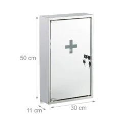 Armoire à Pharmacie Inox Porte Miroir -Salle De Bain Meubles fbd52e34ef2444c5a0e8ef92dfe20c2e