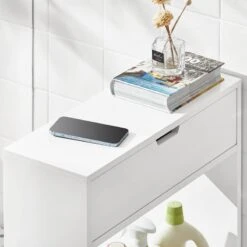 Chariot à Etagères De Niche BZR48-W -Salle De Bain Meubles fbef54bd585e4ed59b5bba48ed347bf1