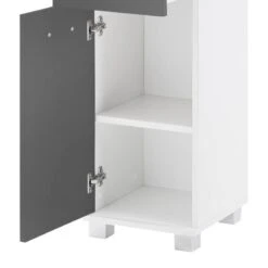 Armoire Lumo -Salle De Bain Meubles hochschrank lumo weiss basaltgrau 4482404