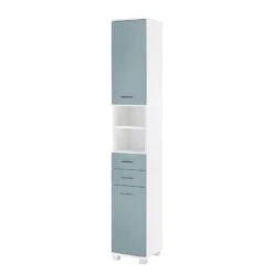 Armoire Lumo -Salle De Bain Meubles hochschrank lumo weiss taubenblau 4482396