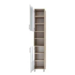 Armoire Colonne Porto -Salle De Bain Meubles hochschrank porto weiss eiche saegerau dekor 5089068