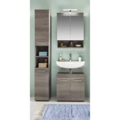 Colonne De Salle De Bain Runner -Salle De Bain Meubles hochschrank runner by trendteam rauchsilber 5089208