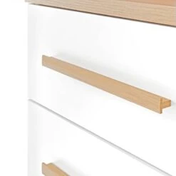 Armoire Midi Bjerka -Salle De Bain Meubles midischrank bjerka weiss eiche riviera hell dekor 4438980