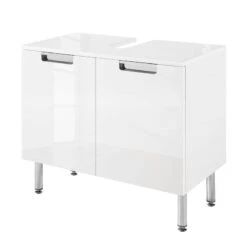Meuble Sous Vasque Romana -Salle De Bain Meubles waschbeckenunterschrank romana hochglanz weiss 3328369